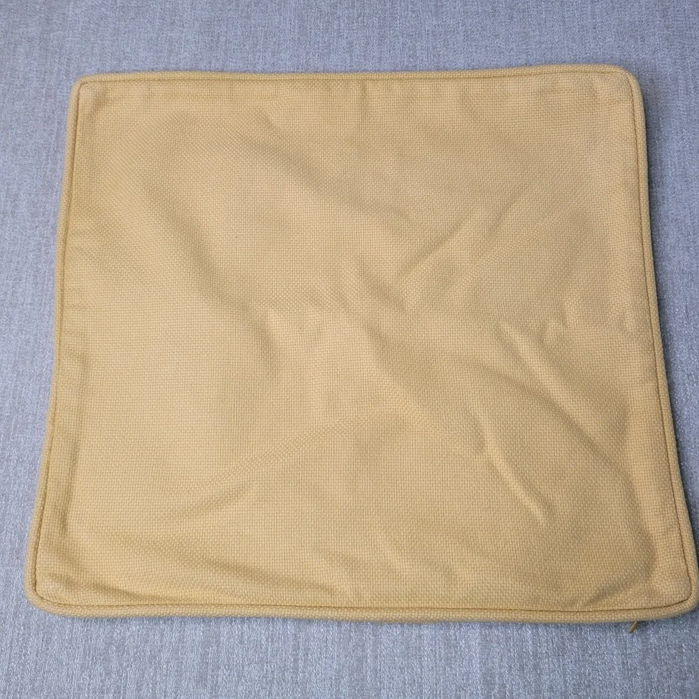 Pottery Barn Throw Pillow Set of 2 Yellow Square 18